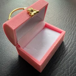 Cajita para anillos en forma de baúl 🐻 