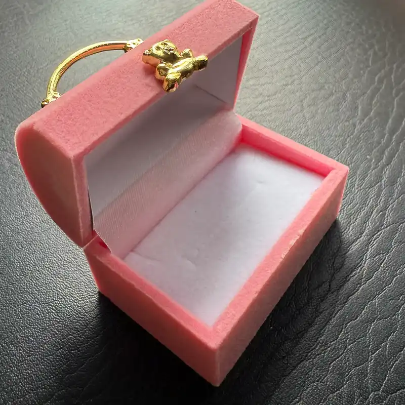 Cajita para anillos en forma de baúl 🐻 