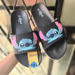 Chancletas de Stitch color negras