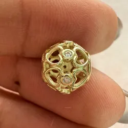 Charm bola corazones oro 10 k 