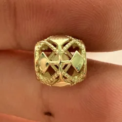 Charm bola rombos oro 10 k 