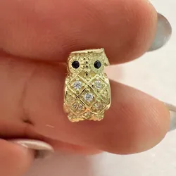 Charm búho oro 10 k 
