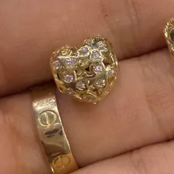 Charm corazón oro 10 k 
