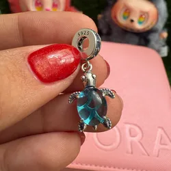 Charm tortuga azul piedra 