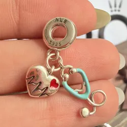 Charm esteto azul con corazón 