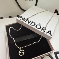 Collar cuentas pavés dije Gucci (45 cm)