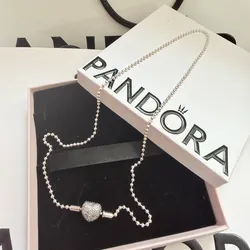 Collar cuentas pavés essence cierre corazón