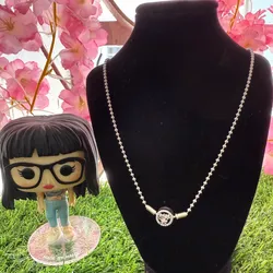 Collar cuentas paves essence cierre flores poetas