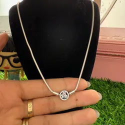 Collar Essencee s925 con cierre flores poetas (45cm)