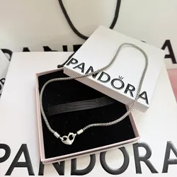 Collar tipo serpiente cierre corazón infinito (40 cm)