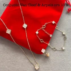 Conjunto Van Cleef de oro 10 kilates 