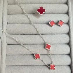 Conjunto van Cleef rojo