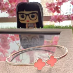 Esclava van cleef rosada 