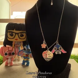 Cadena Stitch 3 dijes 💙