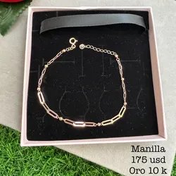 Manilla de eslabones y bolitas