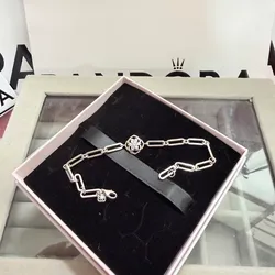 Manilla eslabonada con flor