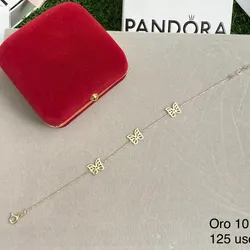 Manilla mariposas oro 10 k