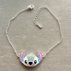 Manilla Stitch orejas rosas con piedras