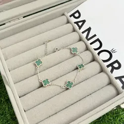 Manillas van Cleef de 5Flores verde