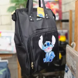 Mochila Stitch pañalera 🖤