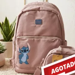 Mochila Stitch rosa