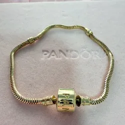 Pandora de oro 10 kilates cierre barril 