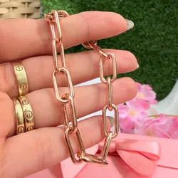Pandora eslabonada ORIGINAL con recubrimiento en oro rosa de 14 kilates