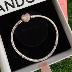 Pandora flexible cierre corazón con zirconias