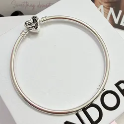 *PANDORA ORIGINAL 100 %*  Cierre Corazón Mariposa Pandora  con zirconia cúbica