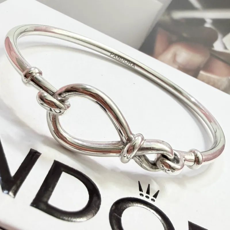 *PANDORA RÍGIDA ORIGINAL 100 %* Cierre Nudo Infinito Pandora