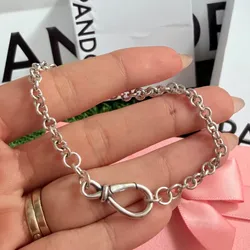 Pulsera eslabonada cierre infinito