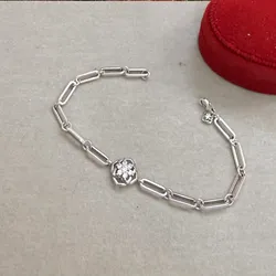 Pulsera eslabonada con flor