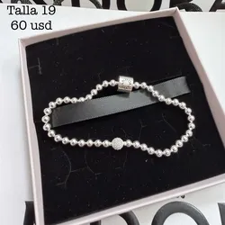 Pulsera Pandora cuentas pavés