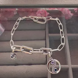 Pulsera Pandora eslabonada con 2 charms 