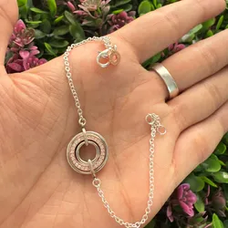 Pulsera Pandora halo oro rosa