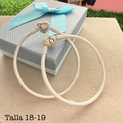 Pulso flexible cierre corazón Pandora 