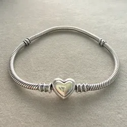 Pulso Flexible Pandora corazón dorado 