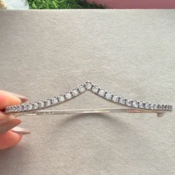 Pulso rígido tiara con piedras 