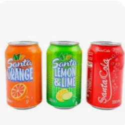 CAJA DE REFRESCO LATAS (COLA,NARANJA, LIMÓN))