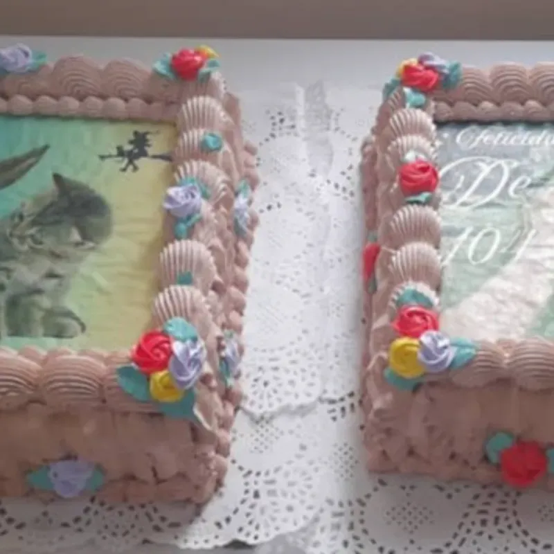 Cake Cuadrado de Crema de Chocolate 