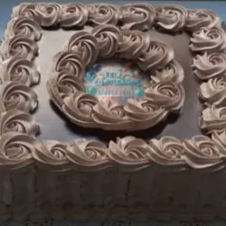 Cake Cuadrado de Crema de Chocolate 