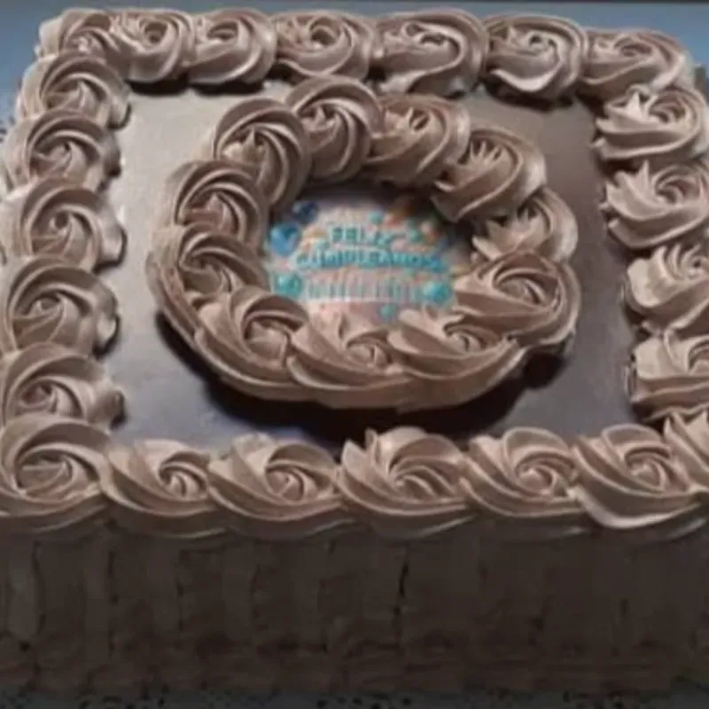 Cake Cuadrado de Crema de Chocolate 