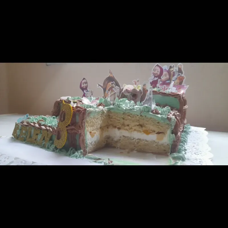 Cake  Cuadrado de Nata  