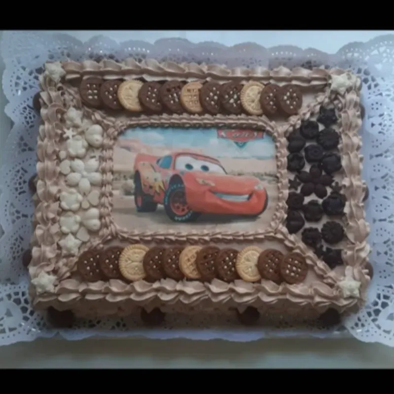 Cake de Bandeja de Crema de Chocolate 