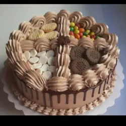 Cake de Crema de Chocolate 