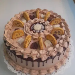 Cake de Crema de  Chocolate 