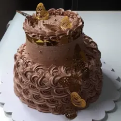 Cake de  Crema de Chocolate 