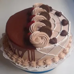 Cake de Crema de Chocolate 