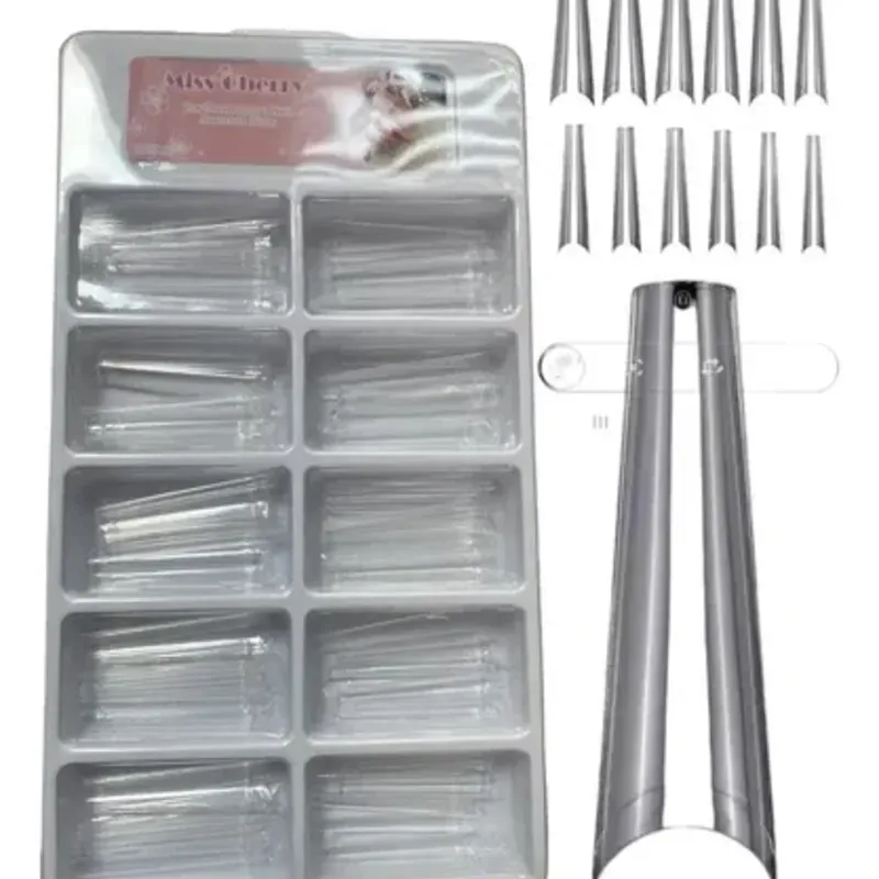 Caja 100 uñas Coffin XXL