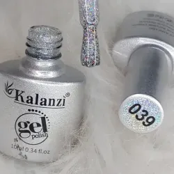 Esmalte plateado de brillo